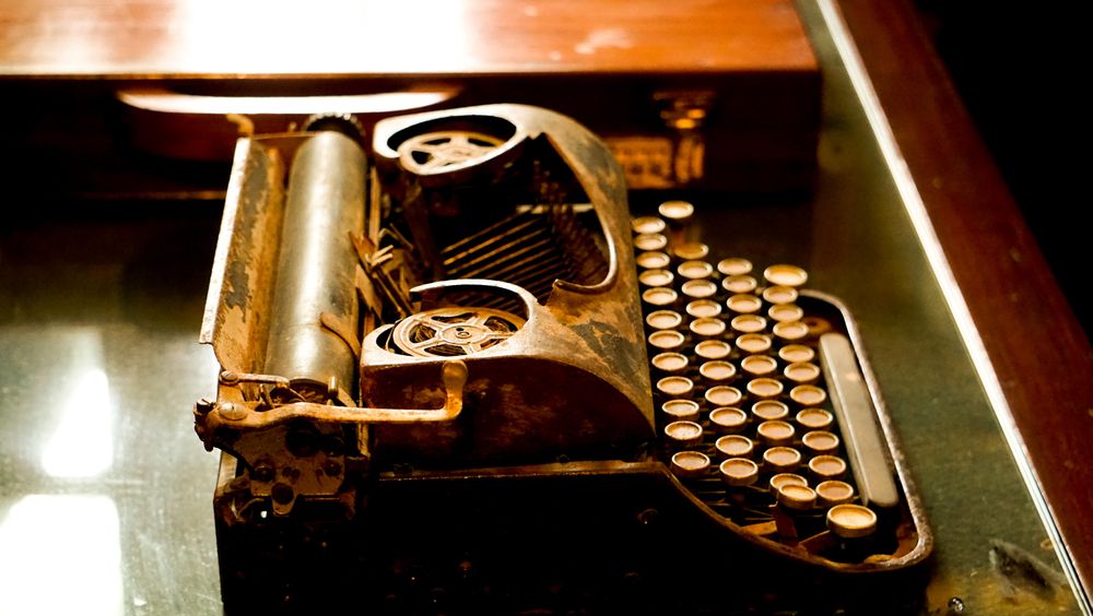 vintage typewriter